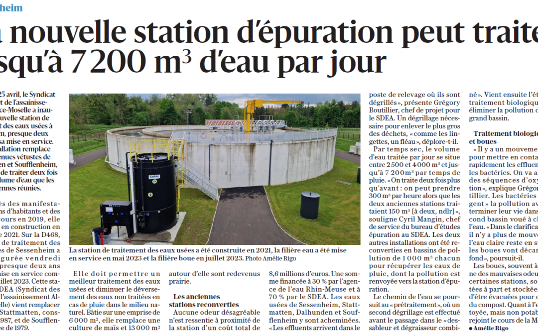 Inauguration de la station d’épuration de Sessenheim.